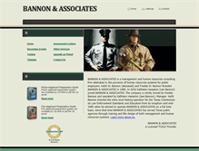 Tablet Screenshot of bannonandassociates.com